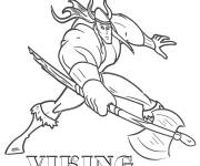 Coloriage Viking &agrave; impri