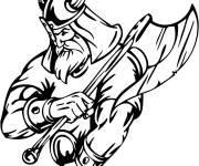 Coloriage Viking artclip