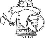 Coloriage Viking au couleur
