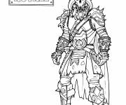 Coloriage Viking de Fortnite