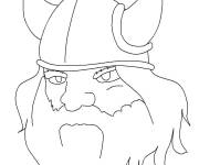 Coloriage Viking dessin&eacute; &agrave; la main