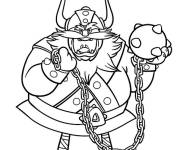 Coloriage Viking en col&egrave;re