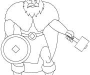 Coloriage Viking facile