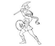 Coloriage Viking fille