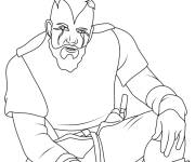 Coloriage Viking Floki