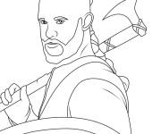 Coloriage Viking Floki d&eacute;taill&eacute;