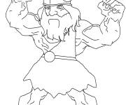 Coloriage Viking muscl&eacute;