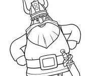 Coloriage Viking rigolo