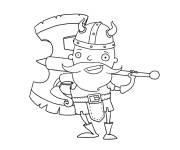 Coloriage Viking simple