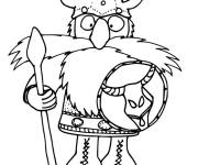 Coloriage Vikings barbu