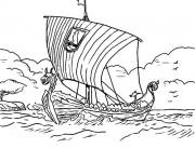 Coloriage Vikings Conqu&eacute;rants