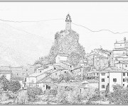 Coloriage Village en Ligne