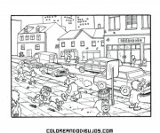 Coloriage et dessins gratuit Villages et Villes à imprimer
