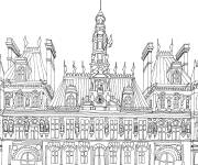 Coloriage Architecture de Ville de Paris