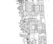 Coloriage B&acirc;timents de la ville en ligne