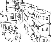 Coloriage Maison de la ville