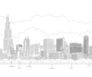 Coloriage Ville Chicago