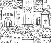Coloriage Ville de la Romanie &agrave; imprimer 