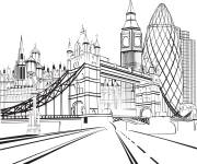 Coloriage Ville de Londres