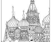 Coloriage Ville de Moscow