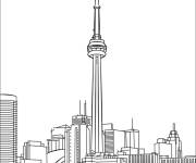Coloriage Ville de Toronto