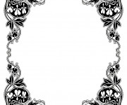Coloriage Vintage Cadre