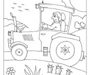 Coloriage Vintage Facile pour enfant