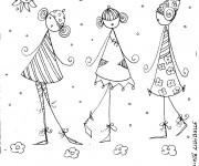 Coloriage et dessins gratuit Vintage maternelle à imprimer