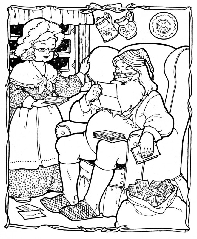 Coloriage et dessins gratuits Vintage Noel à imprimer