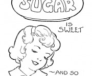 Coloriage Vintage Publicité