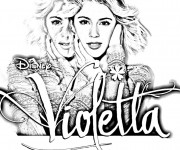 Coloriage Affiche de Série Violetta