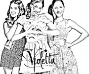 Coloriage Les Heroines de  Violetta