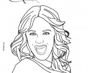 Coloriage Portrait Violetta