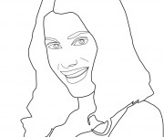 Coloriage Violetta &agrave; compl&eacute;ter