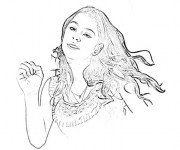 Coloriage Violetta Com&eacute;die Musicale