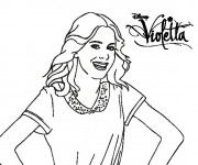 Coloriage Violetta Dessin animé