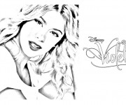 Coloriage Violetta Disney magique