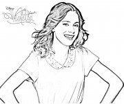 Coloriage Violetta Jeune Fille