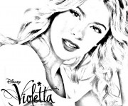 Coloriage Violetta Princesse adorable