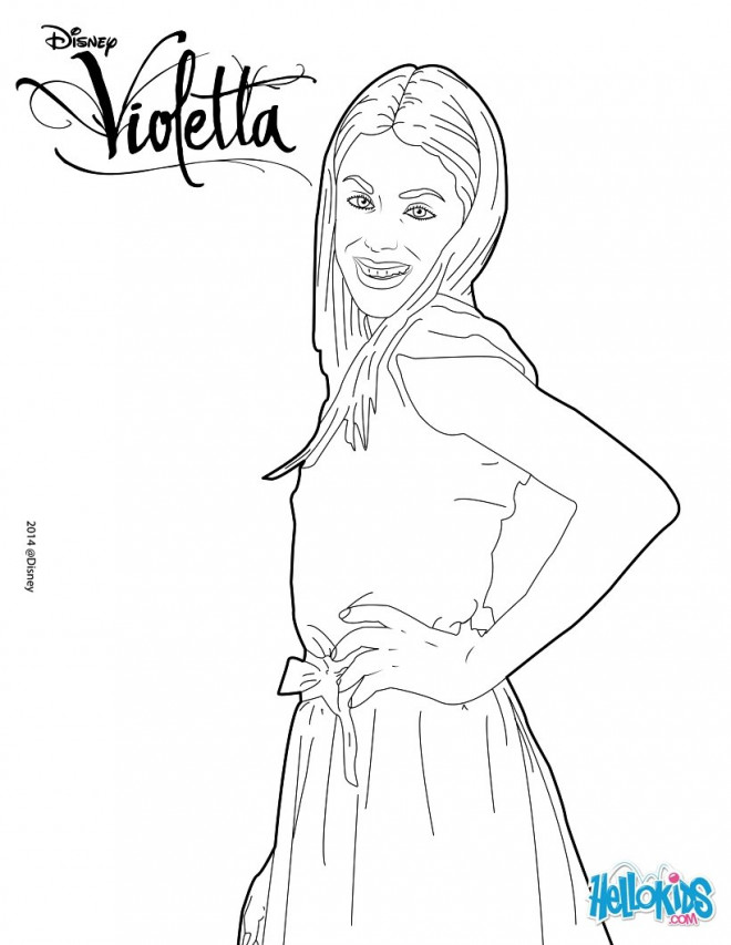 Coloriage et dessins gratuits Violetta vectoriel à imprimer