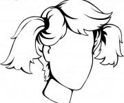 Coloriage Ajouter Les Traits  &agrave; ce Visage de Fille