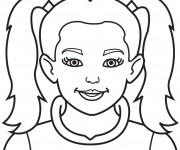 Coloriage Portrait d'une Fille