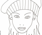 Coloriage Portrait Femme