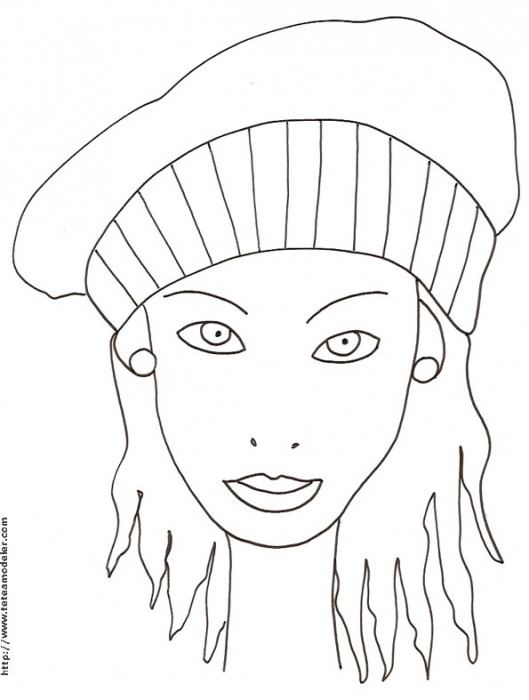 Coloriage Visage Gratuit A Imprimer