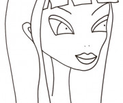 Coloriage Visage Barbie en ligne