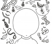 Coloriage Visage et Accessoires