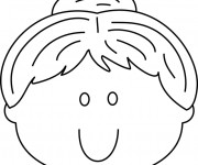 Coloriage Visage expressif