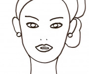 Coloriage Visage Femme