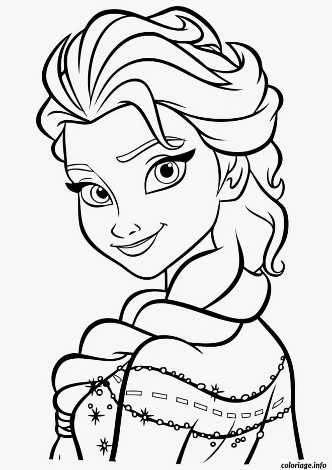 Coloriage Visage Raiponce dessin gratuit à imprimer