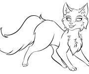 Coloriage Beau chat Whitetail